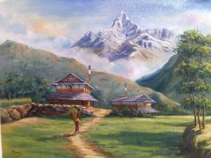 Beautiful-watercolor-landscape-paintings-by-Kamal-Gurung